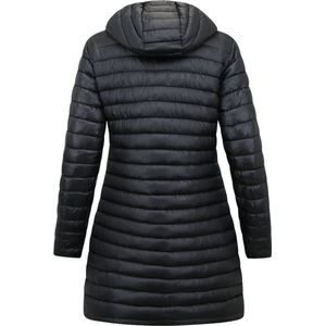 Dames Jas Slim Fit Double Face Parka - Zwart