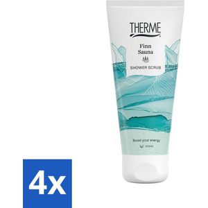 Therme - Finn Sauna - Douche Scrub - 200ml - Verfrissend - Verzorgend - Voordeelverpakking - 4 stuks