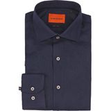 Suitable Overhemd Linnen Navy