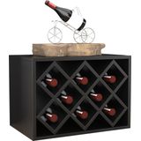Wijnrek stapelbaar meerdere stuks naast of op elkaar - wijnkast 8 flessen - liggend of staand te gebruiken