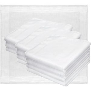 Katoenen Zakdoeken Set voor Heren - 100% Katoen, 40 x 40 cm
