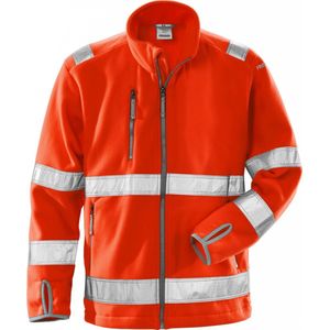 Fristads Hi Vis Fleecejack Klasse 3 4400 Fe - Hi-Vis rood - L