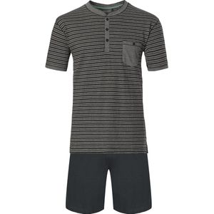 Heren Shortama Pastunette - Katoen - Grijs Gestreept - Maat S