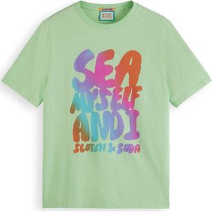 Scotch & Soda Front Artwork T-shirt Heren T-shirt - Maat S