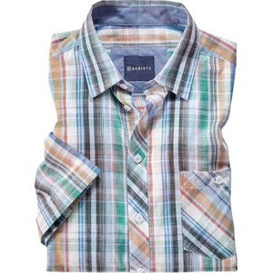BELLAVELLI - Overhemd - Multicolor - Korte Mouwen - Kentkraag