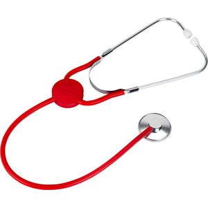 Klein Toys stethoscoop - versterkt geluid van hartslag en ademhaling - 16x2x63 cm - rood