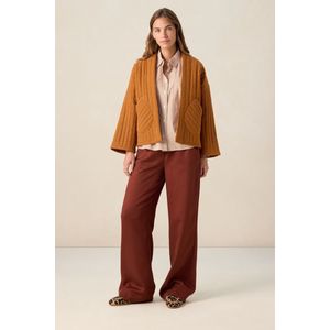 Sissy-Boy - Lichtbruine gestreepte blouse