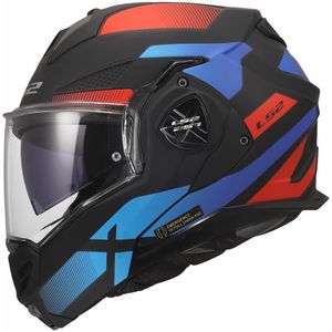 LS2 FF901 Advant X systeemhelm Nova mat zwart rood blauw XXXL