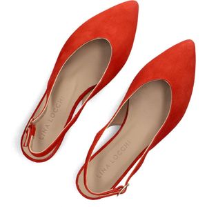 Lina Locchi - Slingbacks - Rood - Elegante Pumps voor Lente en Zomer