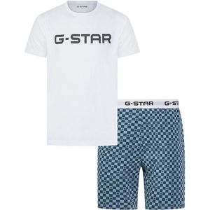 Tee en Short Pyjama Set - Meerkleurig - Heren
