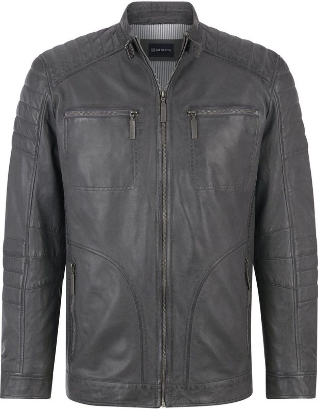 Babista - ZANZINO - Leren Jack - Grijs