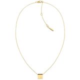 Calvin Klein CJ35000248 Dames Ketting - Collier - Sieraad - Ketting met hanger - Fantasie - Staal - Goudkleurig - Anker - 3 mm breed - 50 cm lang