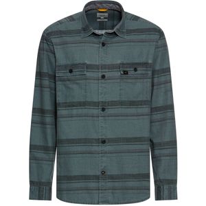 camel active Overhemd met lange mouwen van puur katoen - Maat menswear-L - Inktblauw