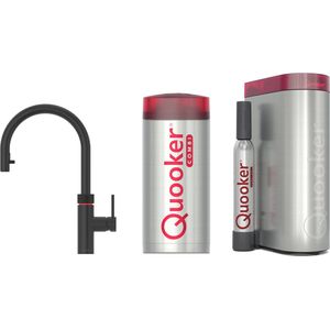 Quooker Flex Zwart met Combi Boiler + CUBE