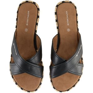 Muiltjes - Imitatieleer - Logoprint - Platte Hak - Open Toe