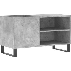 VidaXL Platenkast 85x38x48 cm - Bewerkt Hout - Betongrijs