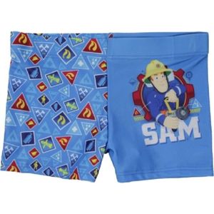 Blauwe strakke zwembroek van Brandweerman Sam maat 98/104