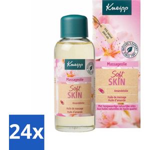24 x Kneipp - Massageolie - Soft Skin - Amandelbloesem - Voor zachte & soepele huid - 100 ml - Massageolie - Zachte Huid - Soepele Huid - Natuurlijke Oliën - Amandelbloesem