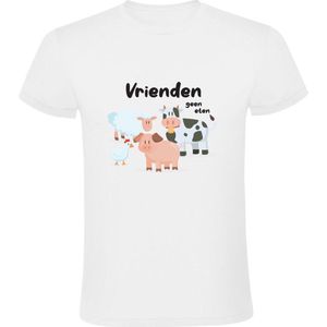 Dierenvriend | Heren T-shirt | Vegetariër  | Veganist  | Vegetarisch | Eten | Wit