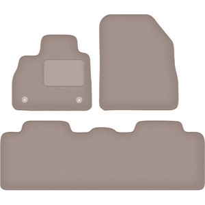 Beige veloursmatten voor: Renault Espace V minivan (2015-)