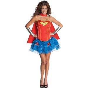 Sexy Wonder Woman™ kostuum voor dames - Verkleedkleding - Medium