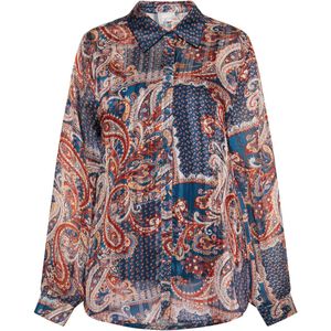 usha - Blouse qisha - Paisley - Langarm