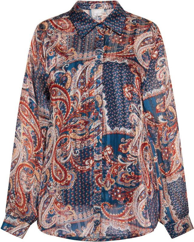 usha - Blouse qisha - Paisley - Langarm