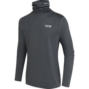 TCA Jongens Warm-Up Hoge Kraag Thermische Hardloop Top - Donkergroen, 8-10 Jaar