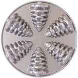 Bakvorm ""Evergreen tree cakelets""- Nordic Ware | Sparkling Silver Holiday