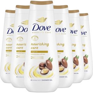 Dove Advanced Care Verzorgende Douchegel - Nourishing Care - 24-uur lang effectieve hydratatie - 6 x 600 ml