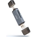 Tooq Technology - TQR-3001G - Geheugenkaartlezer - Grijs - USB 3.0 Type-B