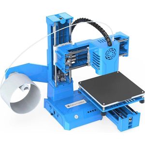 T&L Store® 3D Printers - 30w Voeding - Consumentenkwaliteit - CE-certificering - Maximale Printmaat 100x100x100mm - Blauw