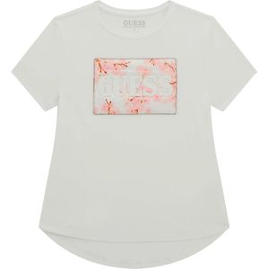 Guess Girls 3D Logo Shirt Wit - Maat 140