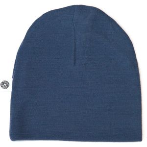 Wollen baby muts - Merinowol - Vintage Indigo 44