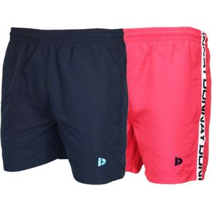 2-Pack Donnay Swimshorts (555900/555950) - Zwembroek - Heren - Navy/Coral - maat XL