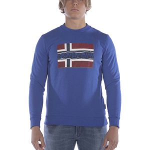 Napapijri Bench C Blauw Sweatshirt - Streetwear - Volwassen