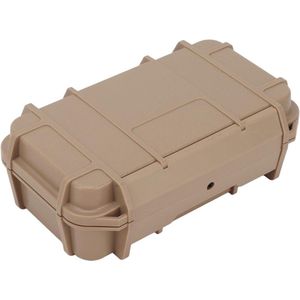 Allecto Plus - Waterproof Gereedschapskoffer voor Outdoor Camping - ABS Plastic Opbergbox - Bruin (modderkleur) - Handig en Veilig opbergproduct