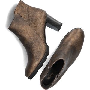 Notre-V Patricia-01 Enkellaarsjes - Enkelboots met rits - Dames - Goud - Maat 39