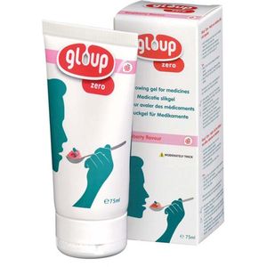 Gloup Zero Medicatie Slikgel - Frambozensmaak - 75 ml