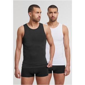 Urban Classics - Bamboo 2-Pack Tanktop - XL - Zwart/Wit