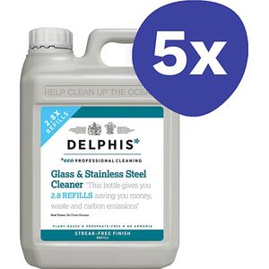Delphis Eco Glas en Roestvrij Staal Reiniger (4x 2L)