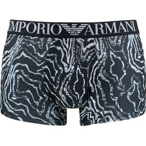 Emporio Armani microfiber boxer print zwart - S