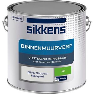 Sikkens - Binnenmuurverf - Muurverf - Mengkleur - Silver Shadow - 2,5 Liter