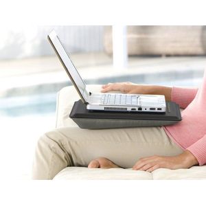 Kniekussen Onderlegger voor Laptops tot 18.4 inch - Grijs/Zwart