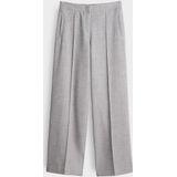 OPUS Maiga cozy dames broek grijs (Maat: 34) - Mélange