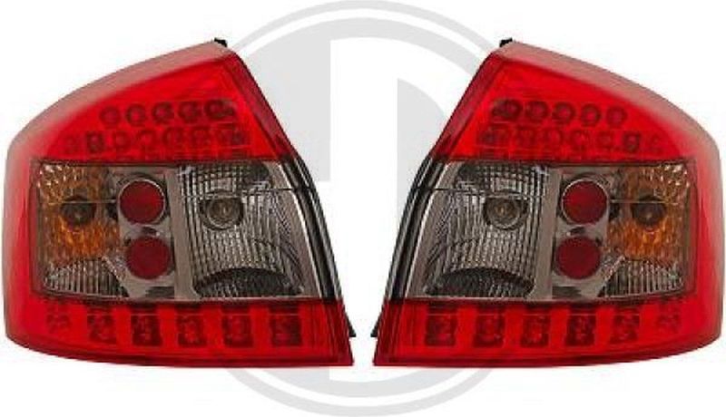 Diederichs - 1017797 - Set Achterlichten - Rookgrijs - LED