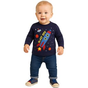Lily & Jack - Baby Kledingset - Raket - Maat 0-3 mnd -56/62