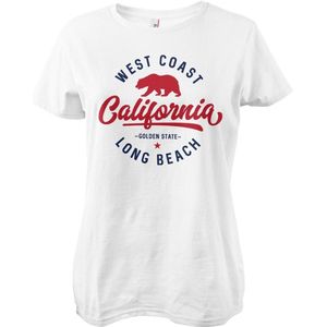 West Coast California Girly Tee Damen T-Shirt White-S