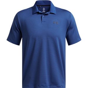 Under Armour Polo Shirt Ua Matchplay Stripe Polo Tech Blue 432-XL