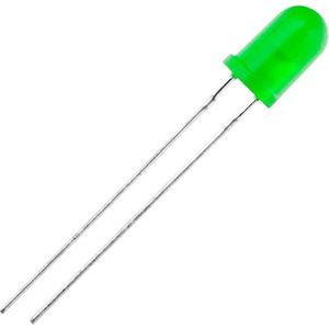 Schiefer - LED Diode - Groen - Single Led 1.7V 20mA DC Diffuus - 30K uur